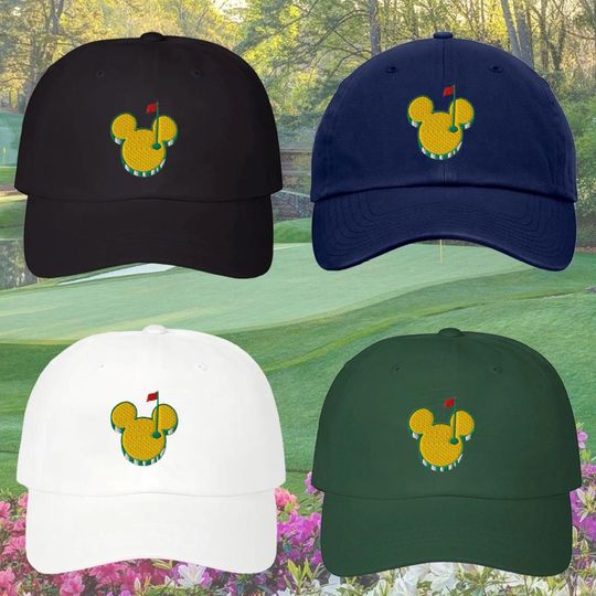 2026 Masters Mickey Golf Embroidered Hat Masters PGA Tour, Disney Golf Tournament, Golf Tournament Party Style