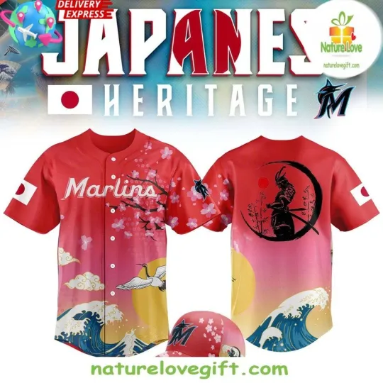 Marlins 2026 Japanese Heritage Night Baseball Jersey
