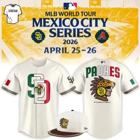Discover Padres Mexico City Series 2026 Edition Baseball Jersey
