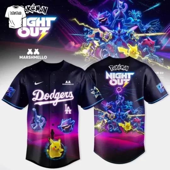 Discover Dodgers x Poket mons Night Out 2026 Limited Edition Jersey