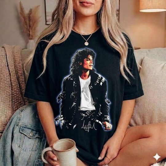 Discover Michael Jackson Exclusive T-Shirt, 80s Music Legend Tee, Concert Tour