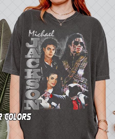 Discover Vintage Michael Jackson Tee, King of Pop Retro Concert Shirt, 90s Music Legend T-Shirt, Pop Star Fan Gift