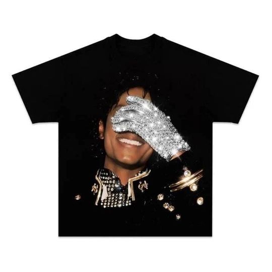 Discover Retro King Of Pop Michael Trendy Jackson Graphic Tee Custom Unisex T-Shirt