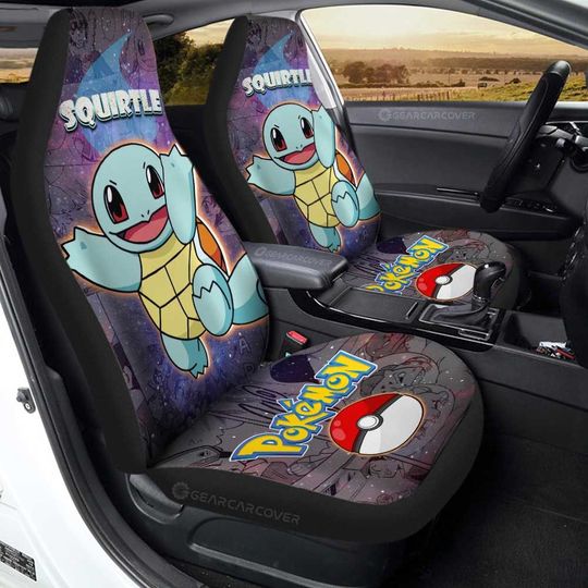 PKM Squirtle Galaxy Manga Car Seat Covers