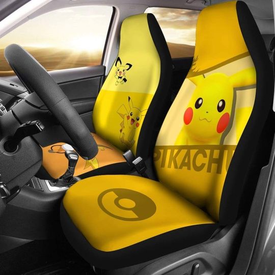 Discover PKM Cute Pika Car Seat Cover