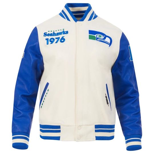 Discover Men's Seattle Seahawks Baseball Jacket