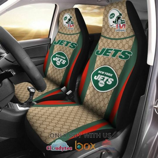 Discover New York Jets Football Green Car Seat Cover