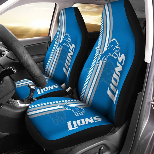 Discover football Detroit Lions Car Seat Covers