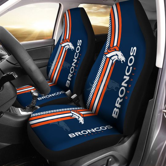 Discover football Denver Broncos Car Seat Covers