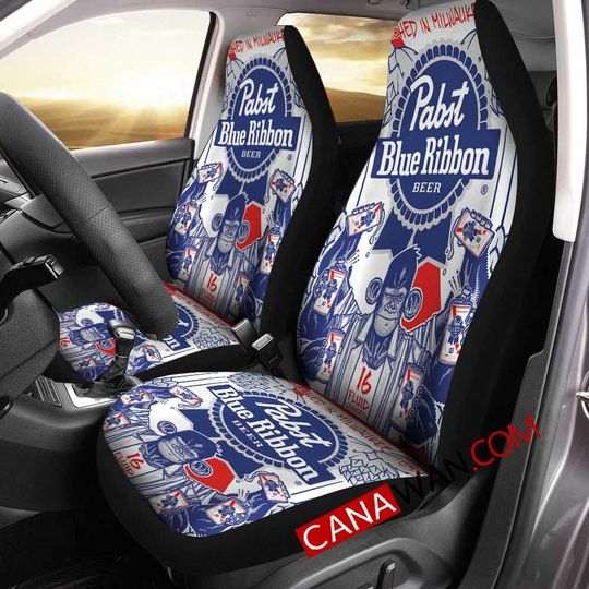 Discover Pabst Blue Ribbon Car Seat Covers V1