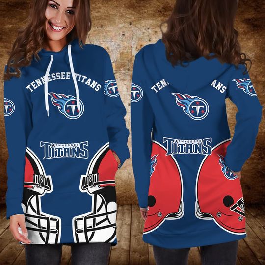 Discover football Tennessee Titans Helmet Women Hoodie Dress