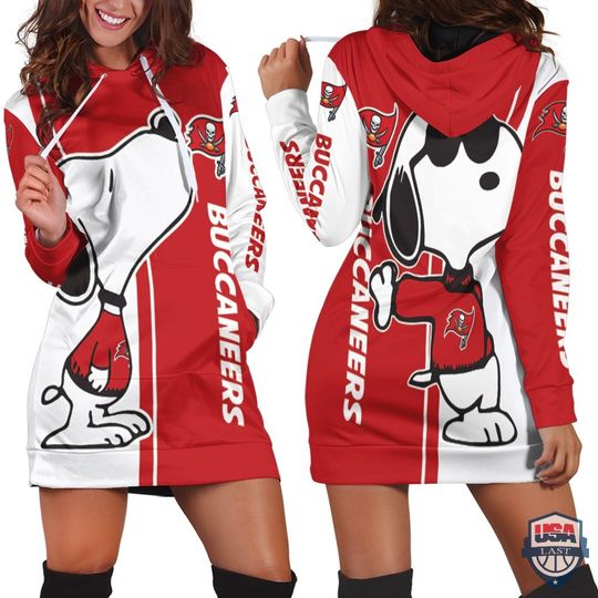 Discover football Tampa Bay Buccaneers Snoopy Lover Women Hoodie Dress