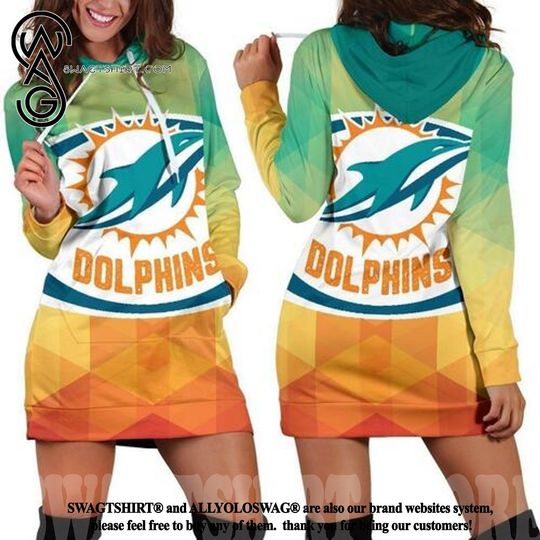 Discover football Miami Dolphins Logo Women Hoodie Dress