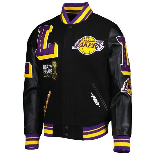 Discover Men's Lakers Sport Baseball Jacket