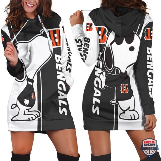Discover football Cincinnati Bengals Snoopy Lover Women Hoodie Dress