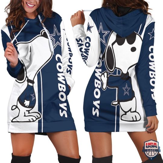 Discover football Dallas Cowboys Snoopy Lover Women Hoodie Dress