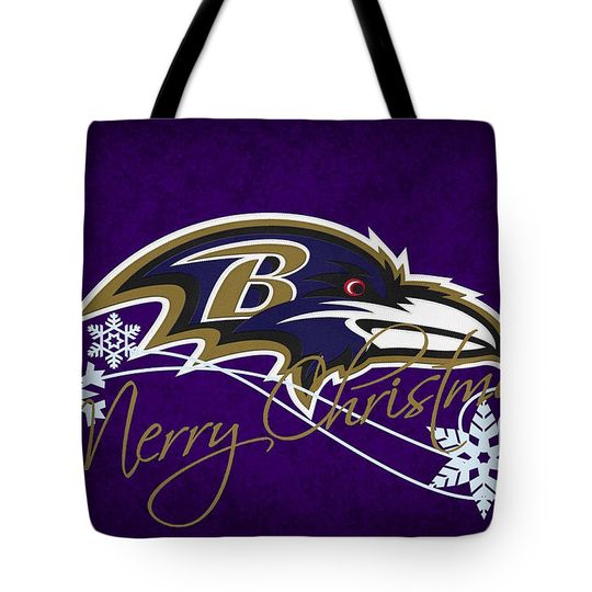 Discover football Baltimore Ravens Merry Christmas Tote Bag