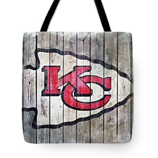 Discover Kansas City Chiefs Watercolor Tote Bag