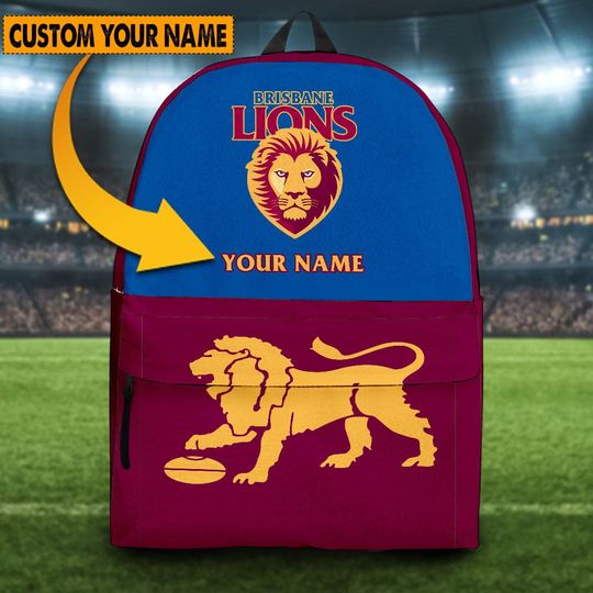 Discover AFL Brisbane Lions 2023 Home Jersey Backpack