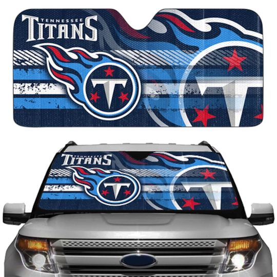 football Tennessee Titans Universal Car Sunshade