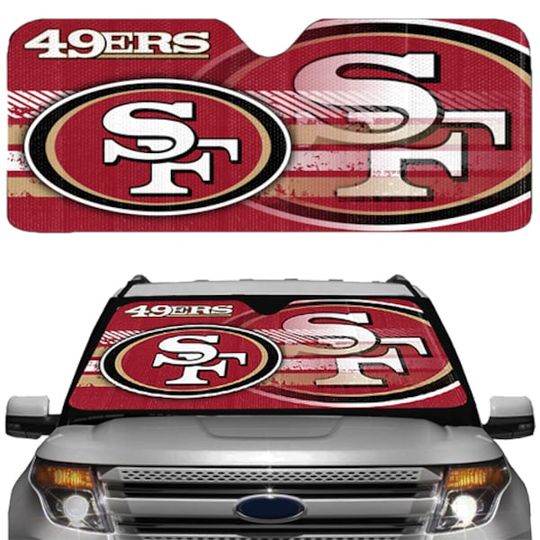 Discover football San Francisco 49ers Universal Car Sunshade