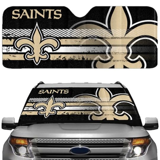 Discover football New Orleans Saints Universal Car Sunshade