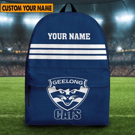 Discover AFL Geelong Cats Custom Name New Edition Backpack