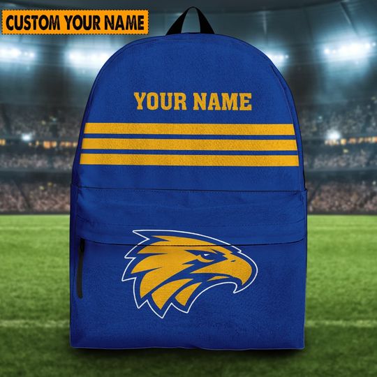 Discover AFL West Coast Eagles Custom Name New Edition Backpack
