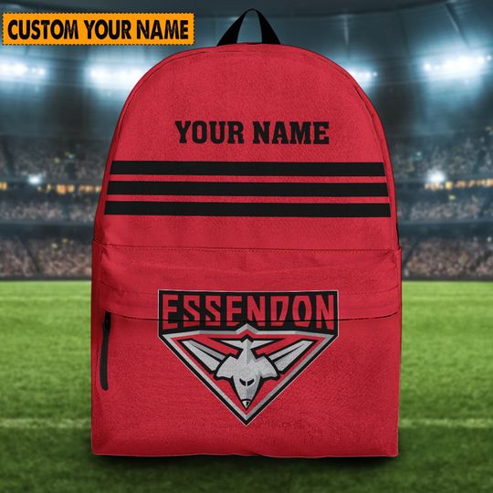 AFL Essendon Bombers Custom Name New Edition Backpack