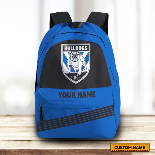 Discover NRL Canterbury-Bankstown Bulldogs Custom Name Gift For Fans Backpack