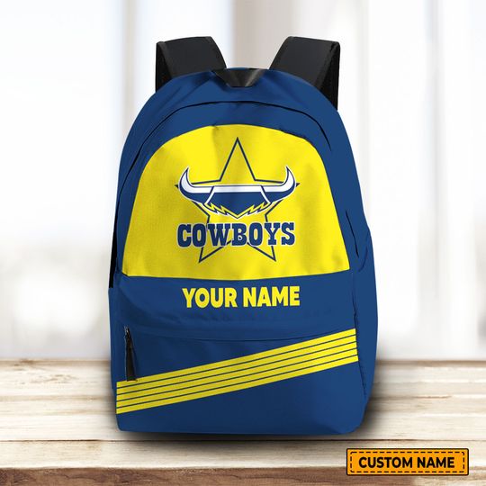 Discover NRL North Queensland Cowboys Custom Name Gift For Fans Backpack