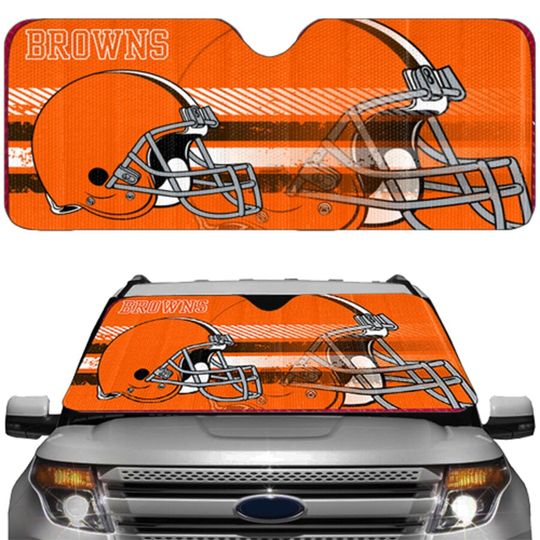 Discover football Cleveland Browns Universal Car Sunshade