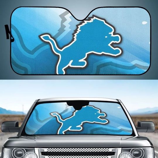 Discover football Detroit Lions Big Logo Car Sunshade