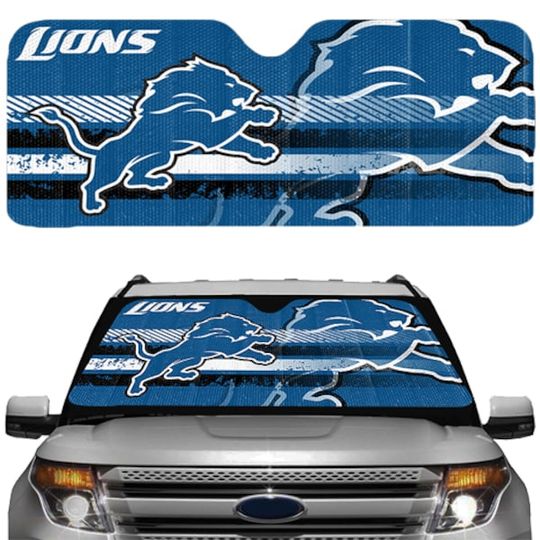 Discover football Detroit Lions Universal Car Sunshade