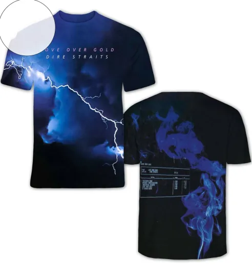 Discover Dire Straits Love Over Gold Album Cover 3D T-Shirt