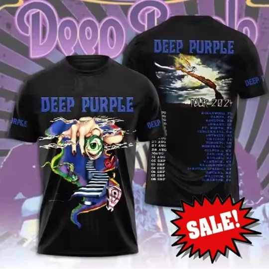 Discover DEEP PURPLE Band Music Lover 3D T-Shirt