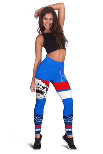 Discover AFL Western Bulldogs Indigenous Leggings V2