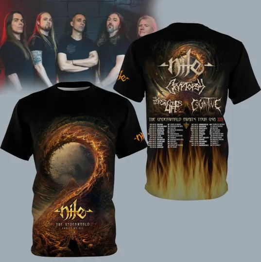 Discover NILE band tour 3D T-Shirt