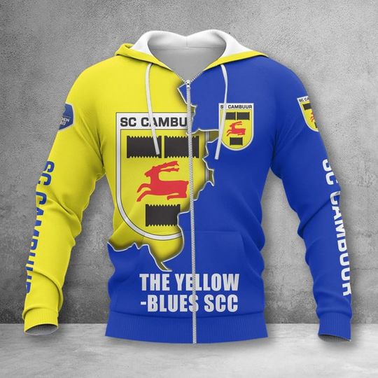 SC Cambuur Yellow Blue Zip Up Hoodie