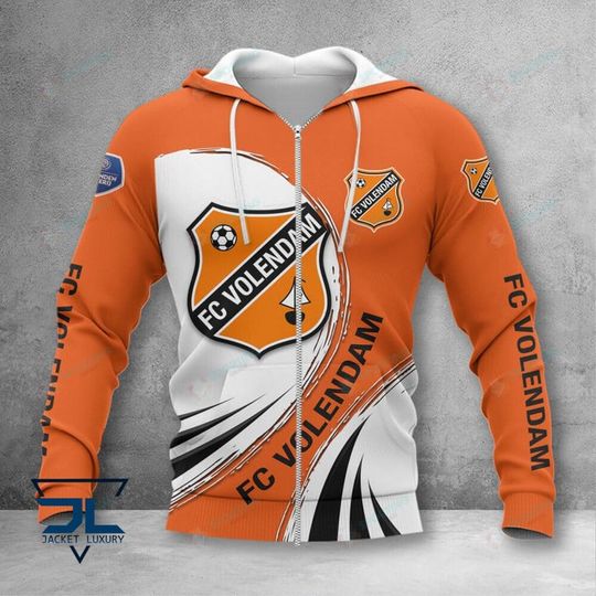 Discover FC Volendam Orange White Zip Up Hoodie