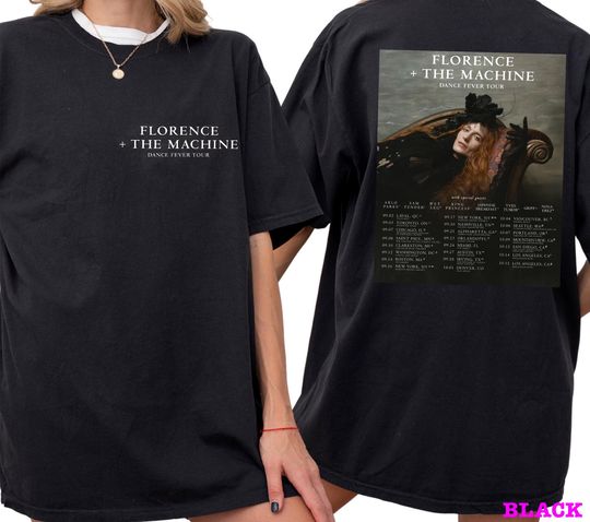 Discover Florence and The Machine 2026 Tour Shirt, US Tour Shirt, Music Band Shirt