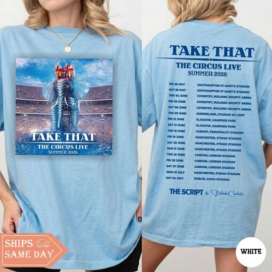 Discover Take That The Circus Live Tour 2026 T Shirt, Summer Concert Shirt
