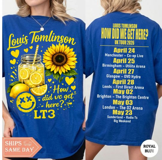 Discover Louis Tomlinson T Shirt, How Did We Get Here, Louis Uk tour Shirt