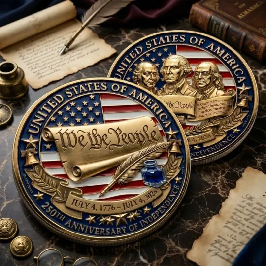 Discover 250Th Anniversary Of Independence Commemorative Us Semiquincentennial Coin 2026