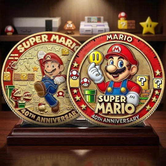 Discover Mario 40th Anniversary Collector Coin