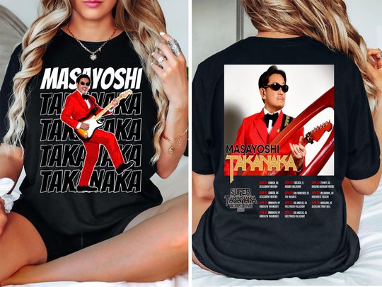 Discover Masayoshi Takanaka Super Takanaka World Live 2026 Tour Shirt, Concert Merch Fan Gift