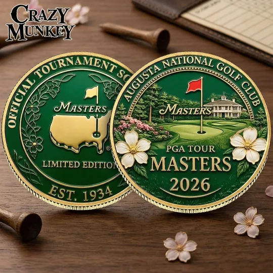 Discover Master Tournament Golf Collection Commemorative Challenge Coin 2026