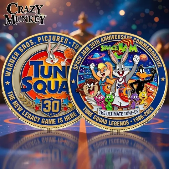 Tune Squad Spaces Jam 30th Anniversary Coin Movie Collection Challenge Coin 2026