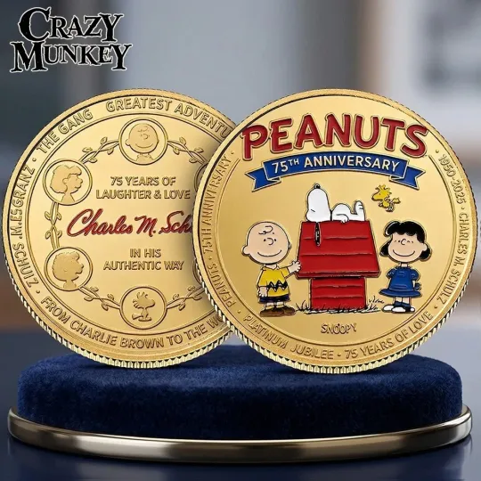 Discover Peanut 75th Anniversary Snoop Coin Movie Collection Challenge Coin 2026
