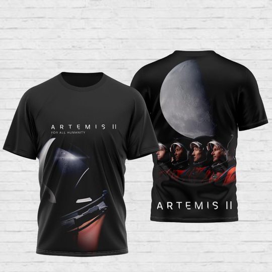 Discover Artemis II 2026 Rocket Launch 3D Shirt, Future Moon Mission Shirt, Space Exploration Tee Shirt, Science Gift